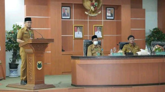 M Rifa'i Sampaikan Laporan Panitia Pelaksana Seleksi JPT Kabupaten Batang Hari